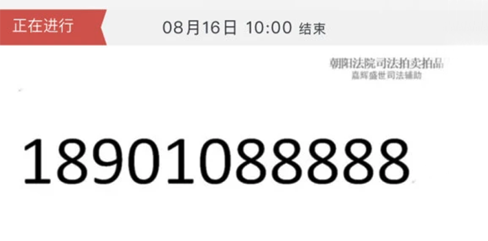 尾号5个&ldquo;8&rdquo;的手机靓号：2000元起拍抬到132万还在涨