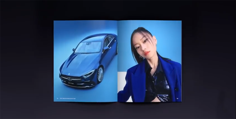 广告模特吊梢眼式妆容惹争议，奔驰悄悄删除争议视频