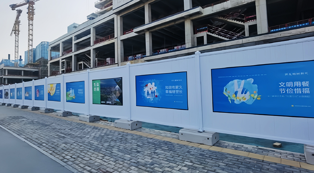 非政府投资工程施工围蔽，最多可设30%面积项目宣传广告
