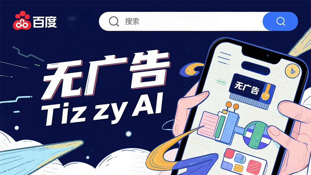 百度上线TizzyAI，&ldquo;无广告&rdquo;AI搜索横空出世，搜索赛道烽烟再起