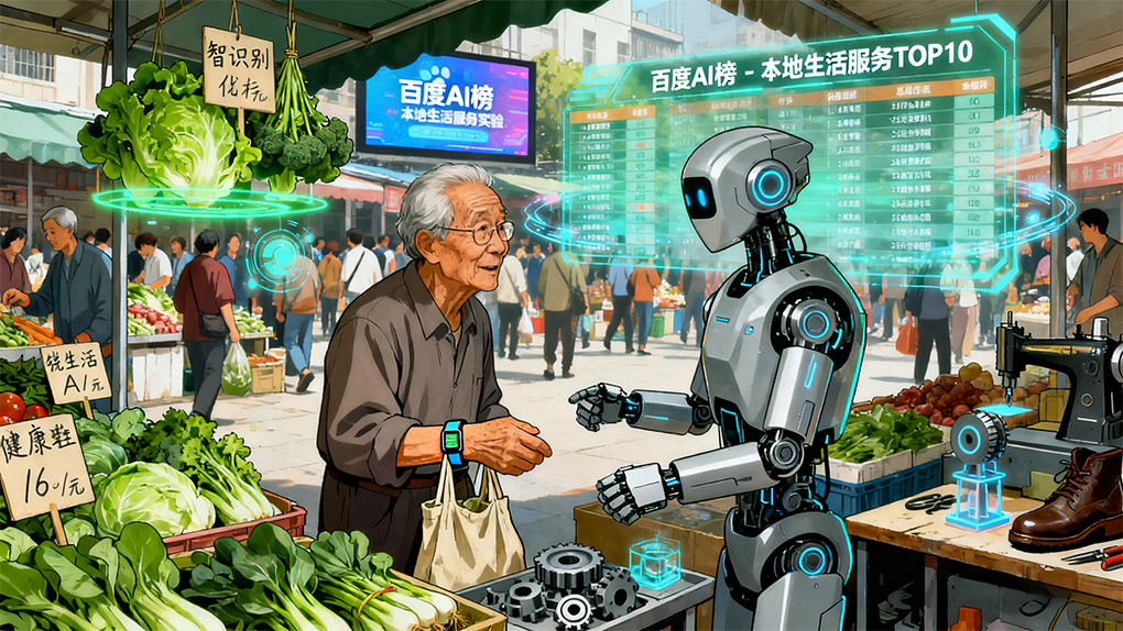 百度 AI 榜，一场迟到的本地生活实验