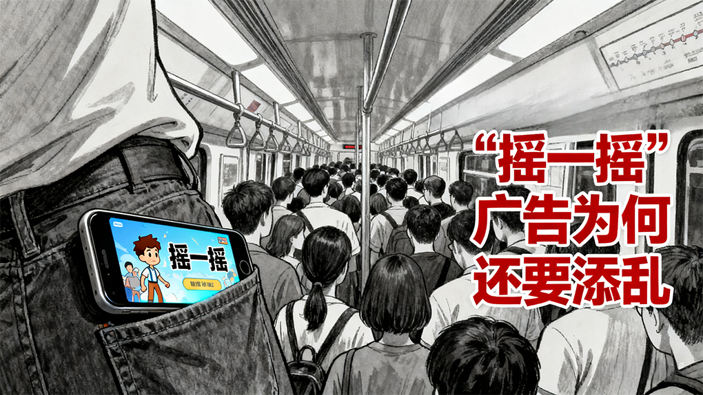 挤地铁不易，&ldquo;摇一摇&rdquo;广告为何还要添乱