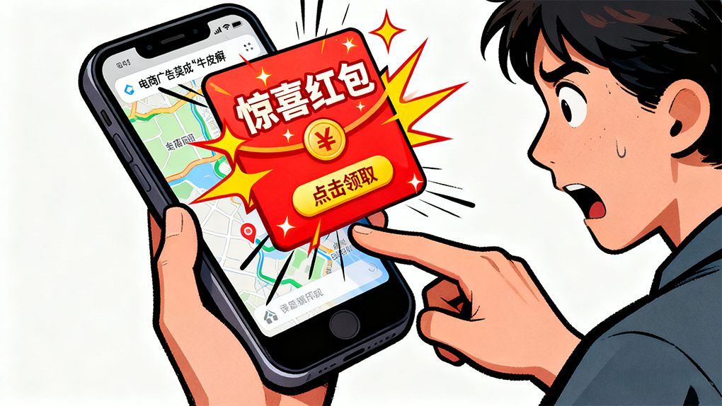 手一抖就跳转 App电商广告莫成&ldquo;牛皮癣&rdquo;