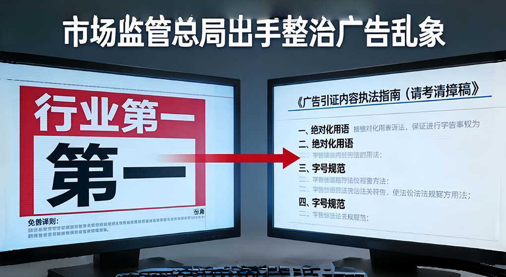 市场监管总局征求意见：引证广告不得用减小字号等补充说明