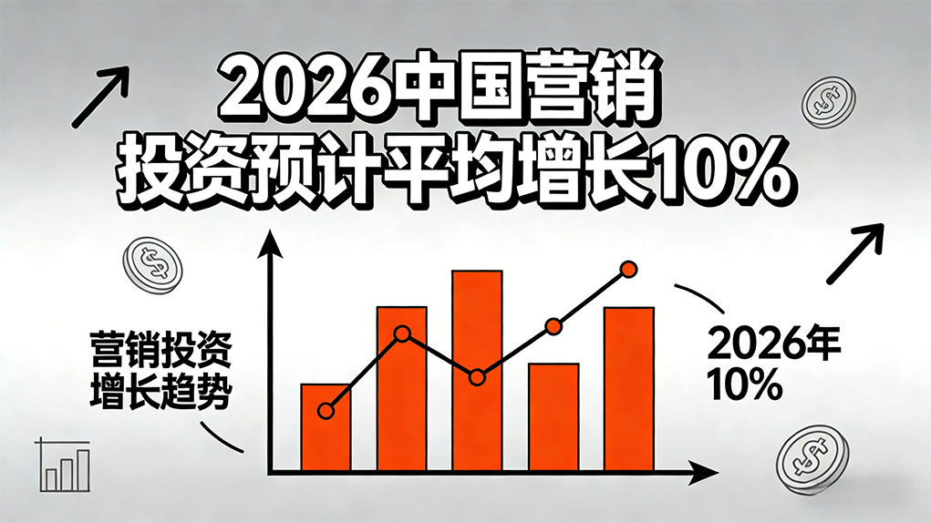 广告主调研数据显示：2026中国营销投资预计平均增长10%