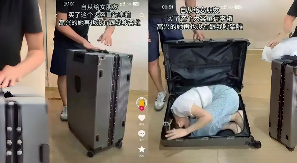 &ldquo;将女友装箱可停止争吵&rdquo;？一旅行箱广告引争议！