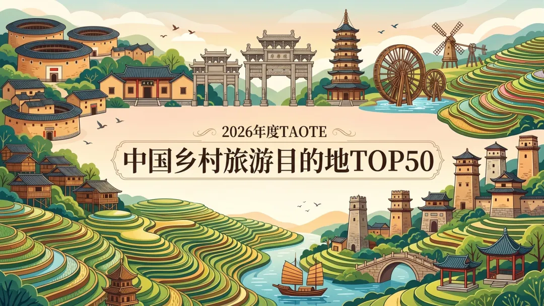 亚洲文旅大赏丨回到乡村，看见最地道的中国烟火：2026年度TAOTIE中国乡村旅游